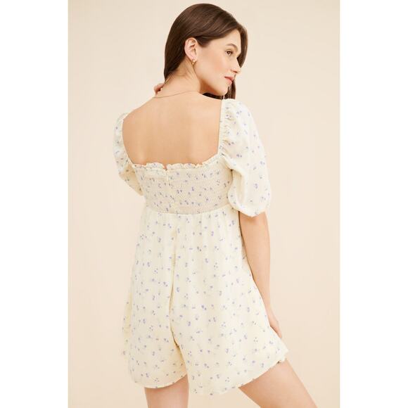 Glamorous Maternity Bloom Romper US 6‎ Yellow Motif - Picture 2 of 11